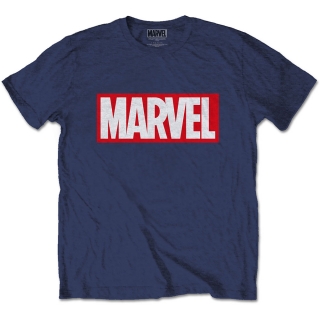 Tričko Marvel Comics - Marvel Box Logo blue