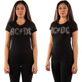 Dámske tričko AC/DC - Logo (Diamante)