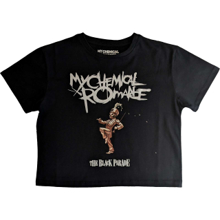 Dámske crop tričko My Chemical Romance -The Black Parade