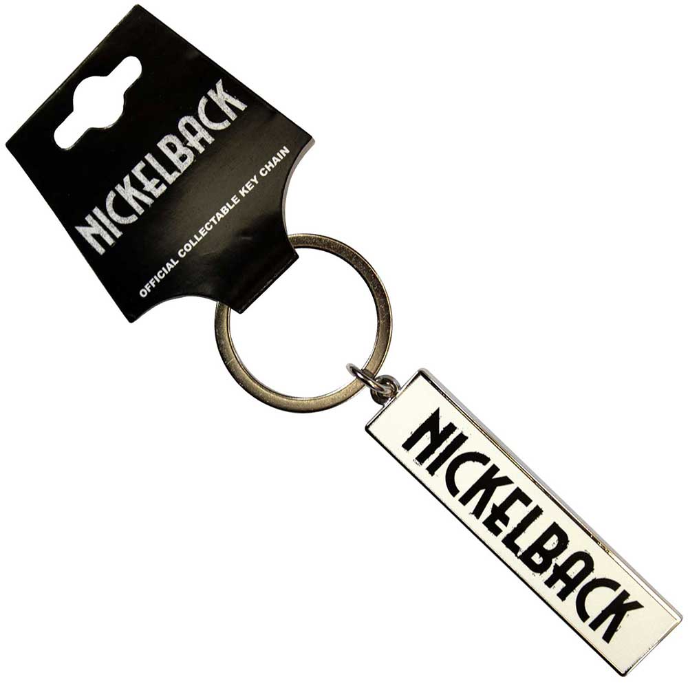 Kľúčenka Nickelback - Black Logo White