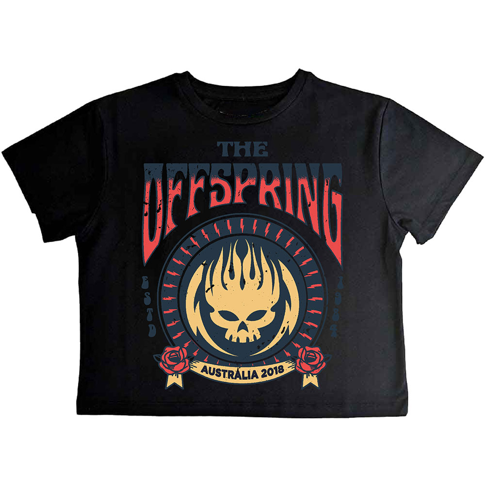 Dámske crop tričko The Offspring - Australia 2018