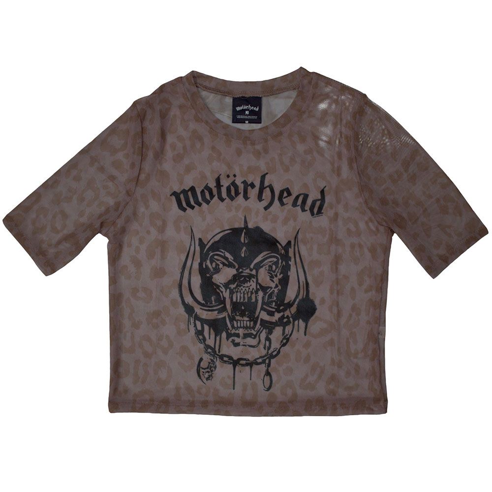 Sieťovaný crop top Motorhead - Warpig