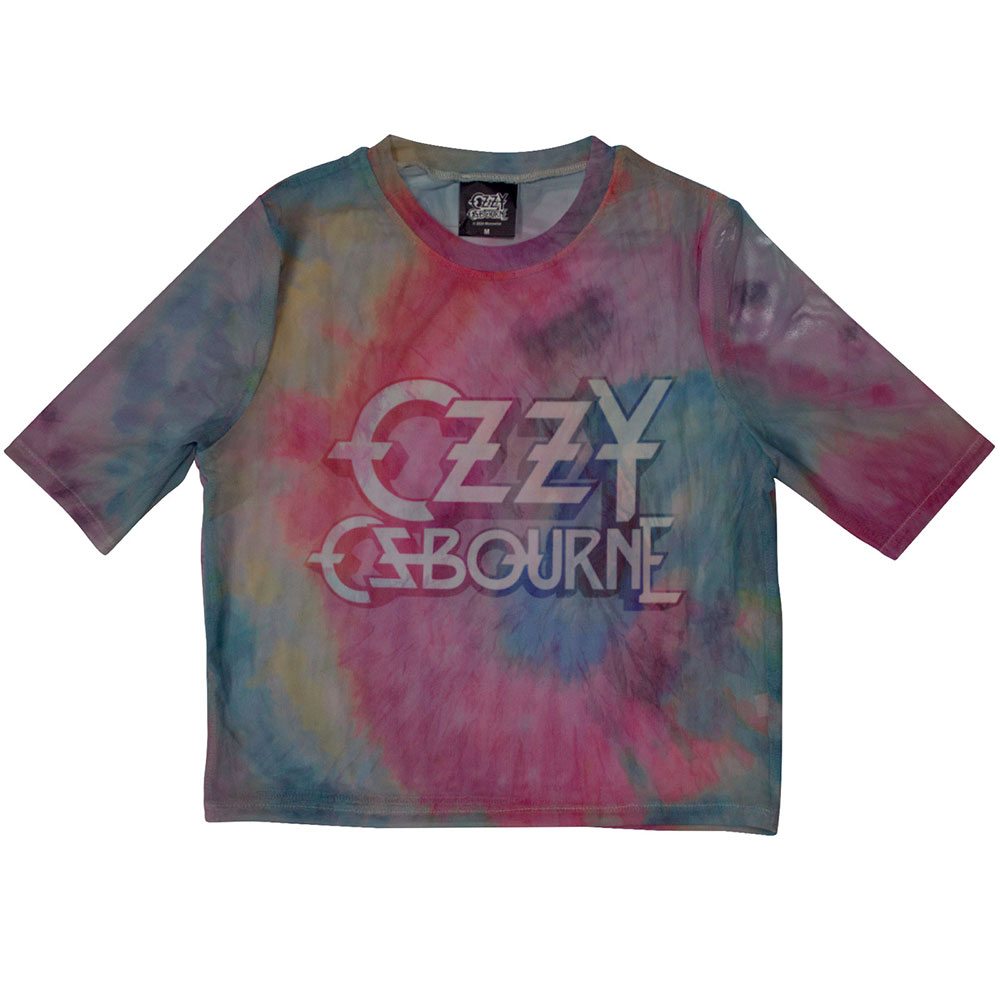 Sieťovaný crop top Ozzy Osbourne - Logo