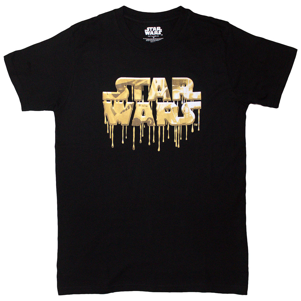 Tričko Star Wars - Gold Drip Logo