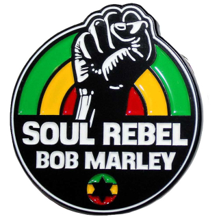 Kovový odznak Bob Marley - Soul Rebel