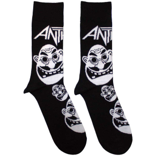 Ponožky Anthrax - Faces Pattern B&W