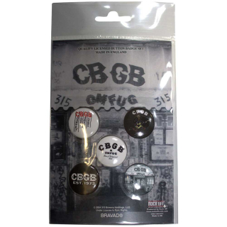 Set odznakov CBGB - Logos