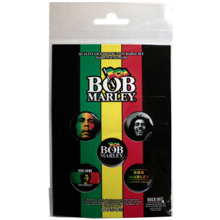 Set odznakov Bob Marley - One Love