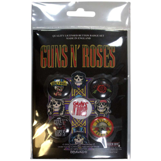 Set odznakov Guns N' Roses - Bullet Logo