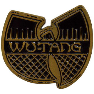 Kovový odznak Wu-Tang Clan - Black & Gold Logo