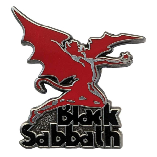 Kovový odznak Black Sabbath - Logo & Daemon