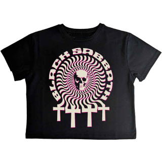 Dámske crop tričko Black Sabbath - Hypnotic Skull